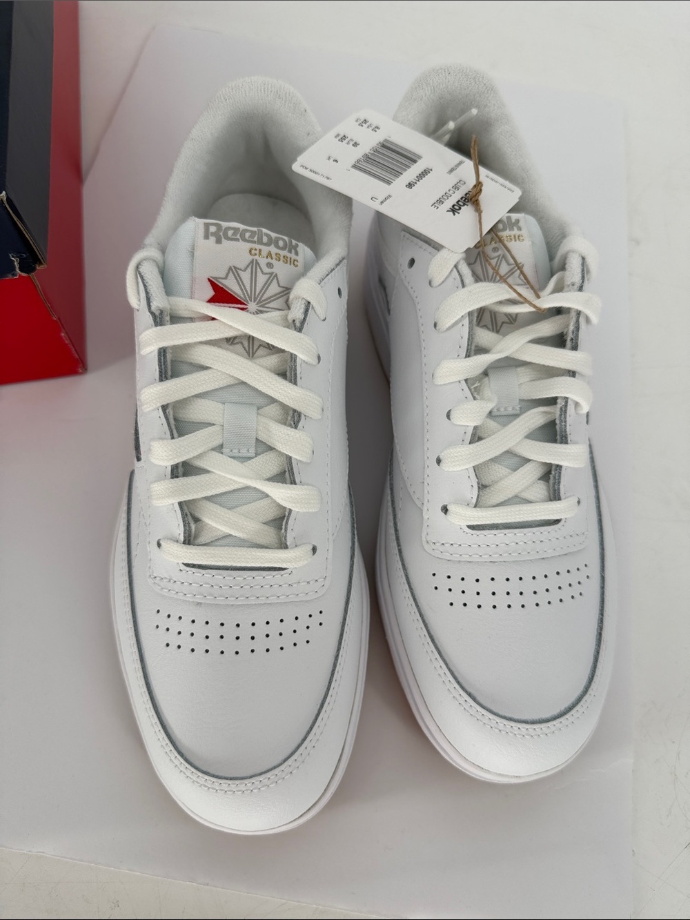 Reebok White Club C Double Women’s size 8.5 - Picture 2 of 7
